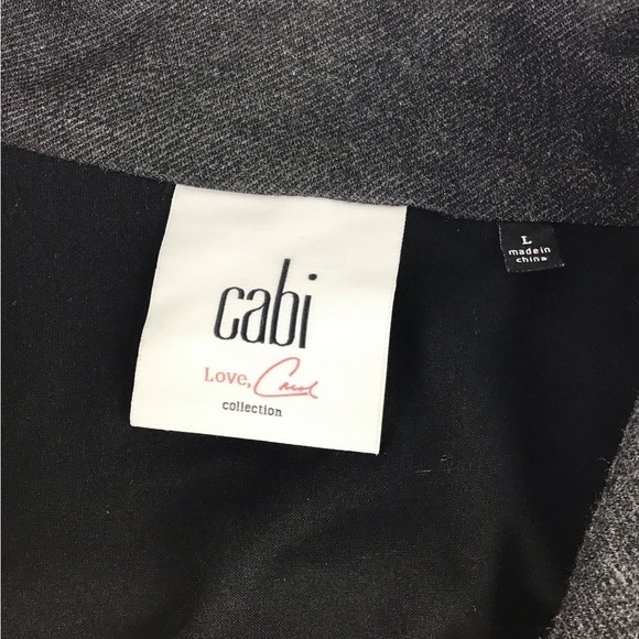 Cabi Love Carol Collection Gray & Black Ponte Jacket | Large - Picture 12 of 14